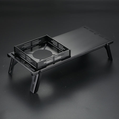 BKSK-310CP Solo Camping Table Small Tabletop Heat Shield Windshield Stainless Steel Lightweight Compact with Storage Bag for ST-310 Alcohol Stove