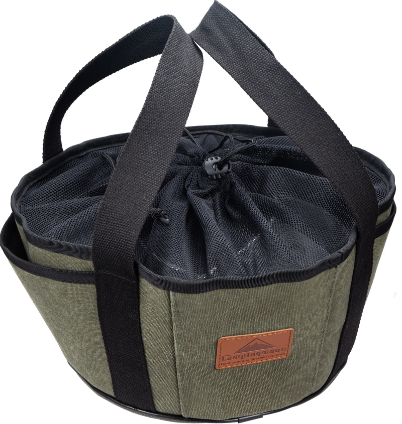 Load image into Gallery viewer, DO-28BK Cotton Canvas Carry Bag for 10-inch Dutch Oven

