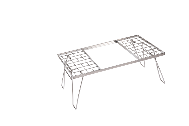 Load image into Gallery viewer, CK-1 Camping IGT Grill Table Foldable w/Storage Bag Stainless Steel
