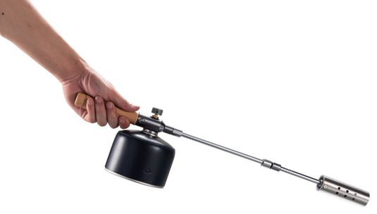 MT-3955/I-1010 Dual Fuel Grill Torch, Adjustable Flame for Charcoal, with Storage Case