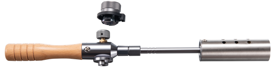 MT-3955/I-1010 Dual Fuel Grill Torch, Adjustable Flame for Charcoal, with Storage Case