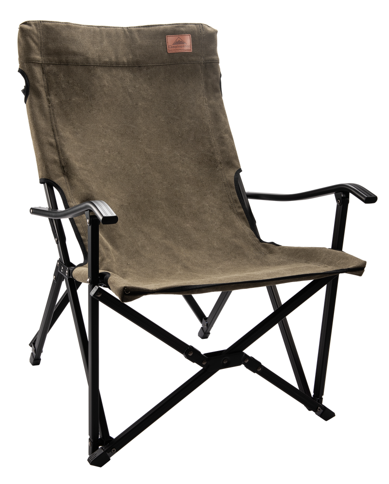 Load image into Gallery viewer, F-1003C-K Foldable Cotton Canvas Camping Chair – Low Style, Khaki
