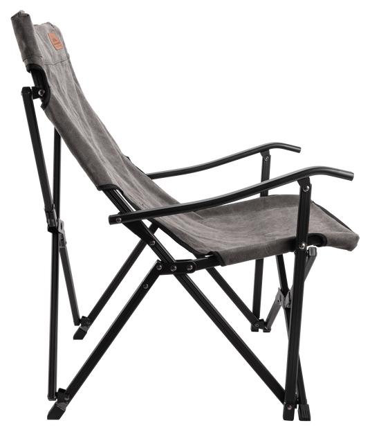 niedriger campingstuhl F-1003C-H Foldable Low Camping Chair Cotton Canvas Gray