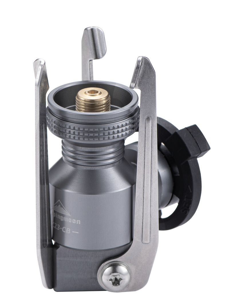 Load image into Gallery viewer, Z23-CB Stand Type Convert Adapter for Butane Gas Fuel Canister, EN417 Lindal Valve Canister
