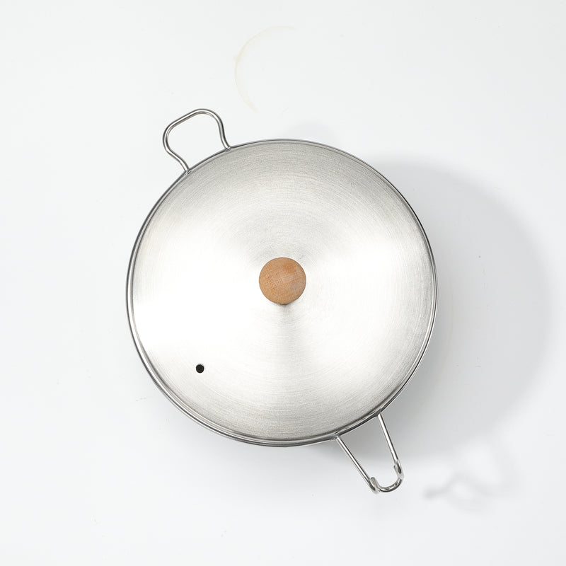 Cargue la imagen en el visor de la galería, S371 304 Stainless Steel Camping Pot With Steamer Basket
