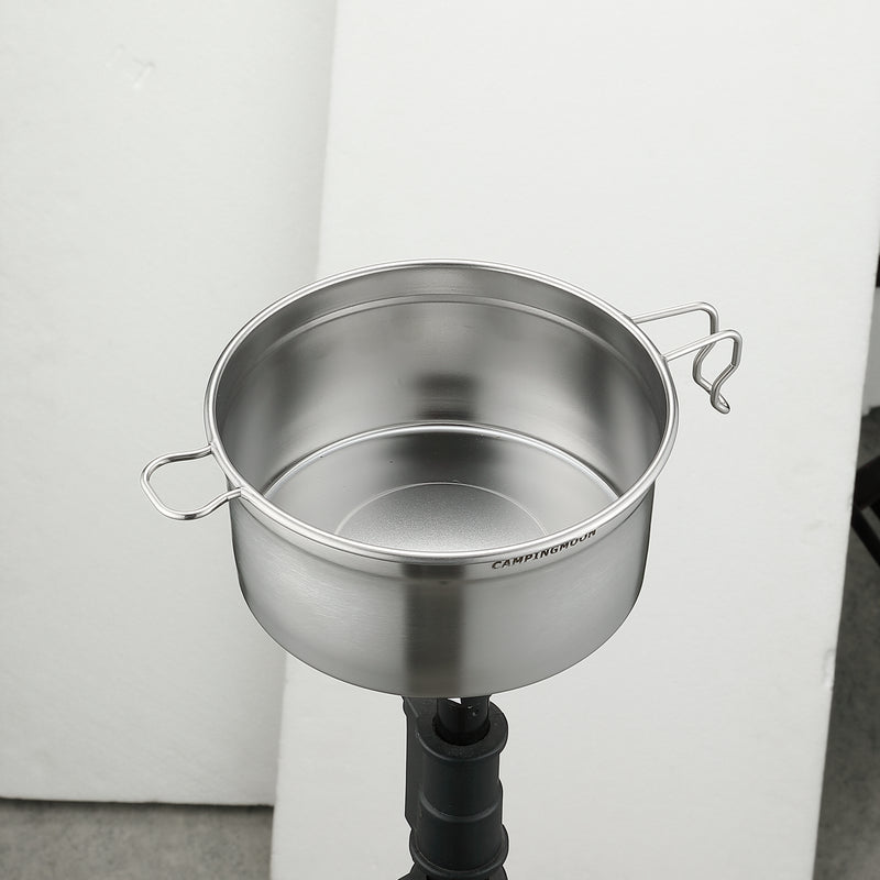 Cargue la imagen en el visor de la galería, S371 304 Stainless Steel Camping Pot With Steamer Basket
