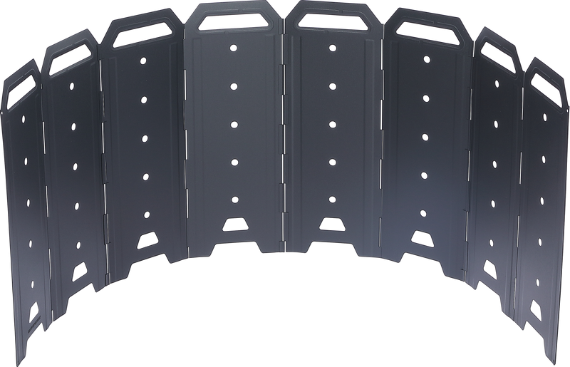 Cargue la imagen en el visor de la galería, Large Folding Steel Fire Pit Windshield Y-40
