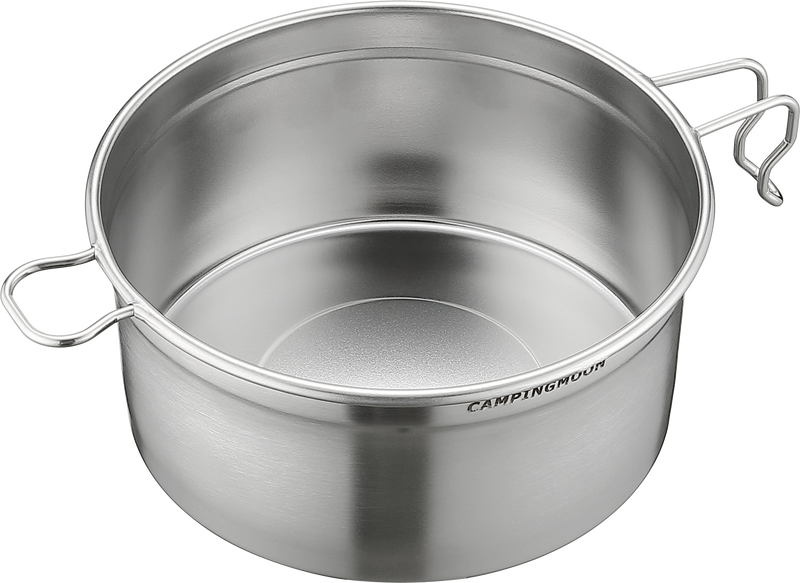 Cargue la imagen en el visor de la galería, S371 304 Stainless Steel Camping Pot With Steamer Basket
