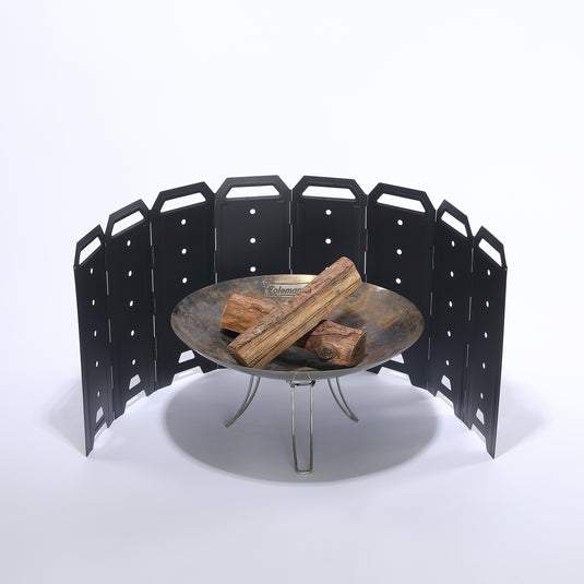 Large Folding Steel Fire Pit Windshield Y-40