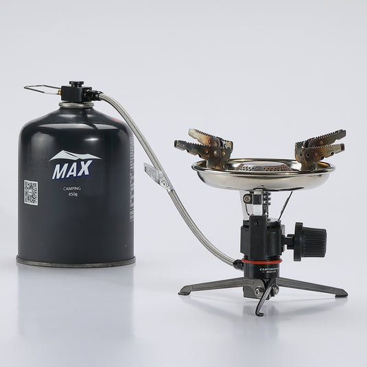 BKZ23-LOD Alpine Gas Stove Extension Valve with Regulator & Foldable Stand