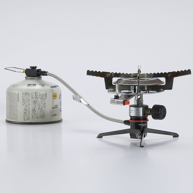 Laden Sie das Bild in Galerie -Viewer, BKZ23-LOD Alpine Gas Stove Extension Valve with Regulator &amp; Foldable Stand
