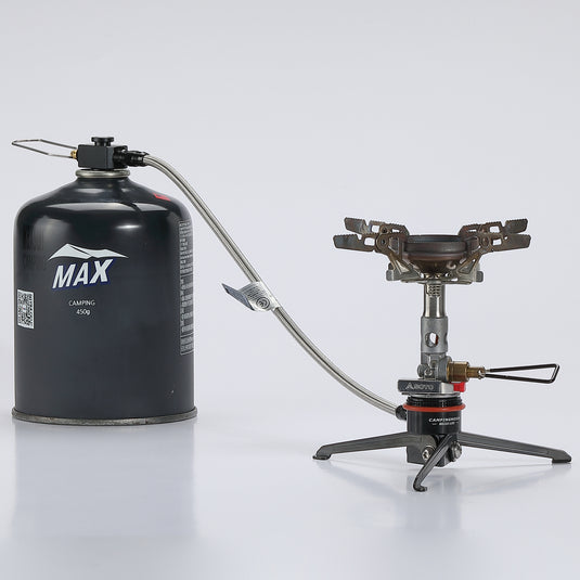 BKZ23-LOD Alpine Gas Stove Extension Valve with Regulator & Foldable Stand