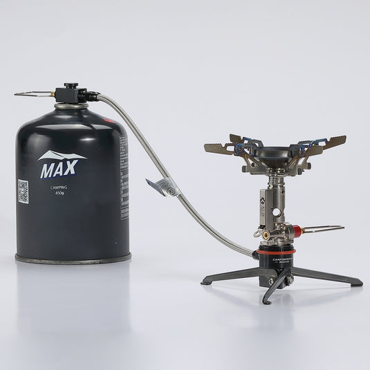 BKZ23-LOD Alpine Gas Stove Extension Valve with Regulator & Foldable Stand