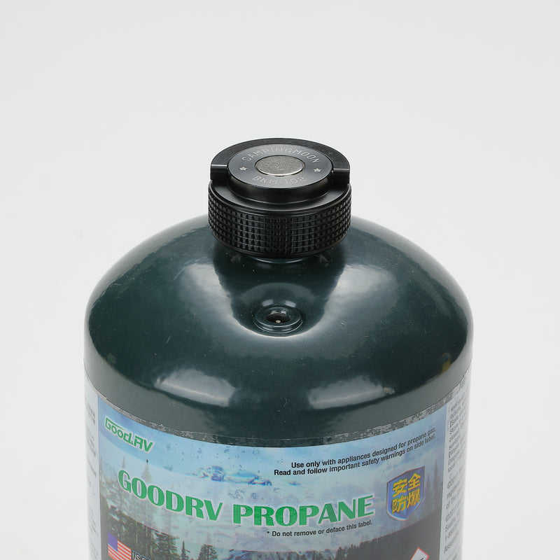 Load image into Gallery viewer, BKM-102 1LB Propane Cylinder Protect Cap Lid for Camping Gas Fuel Small Tank MAPP Black
