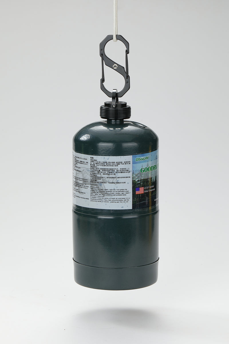 Load image into Gallery viewer, BKM-102 1LB Propane Cylinder Protect Cap Lid for Camping Gas Fuel Small Tank MAPP Black
