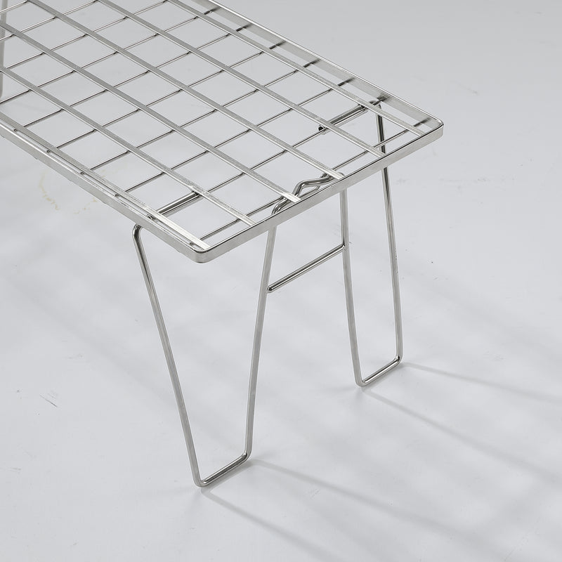 Load image into Gallery viewer, T-225A Stainless Steel Folding Mesh Camping Table
