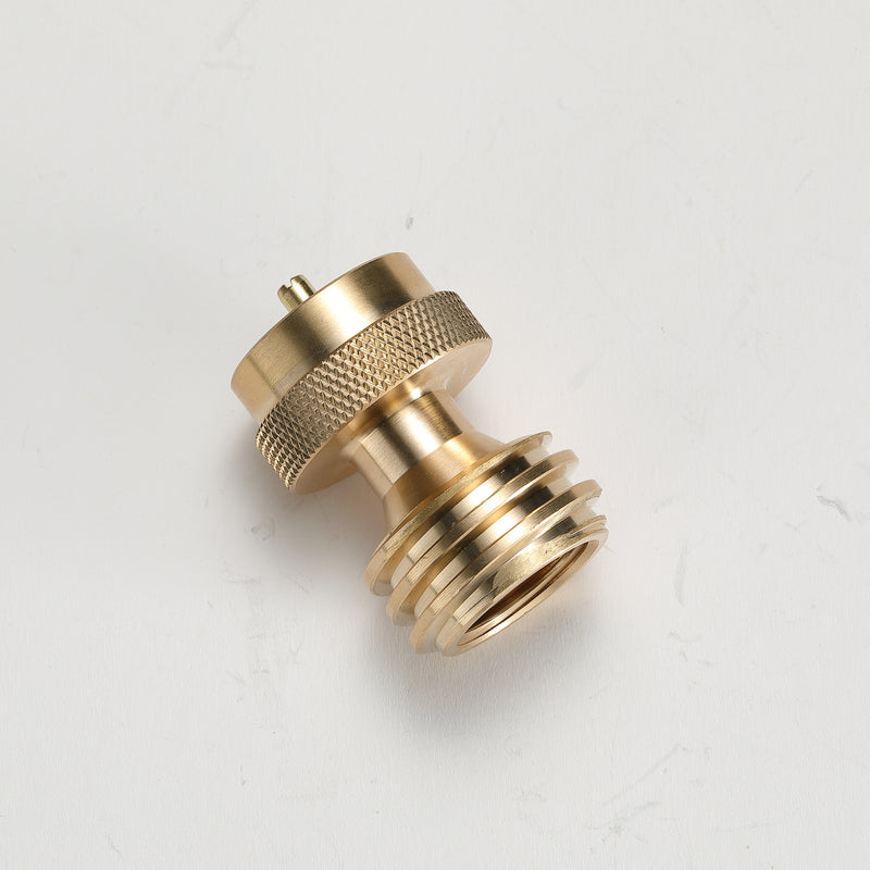 Load image into Gallery viewer, PZ-102 20lb to 1lb Propane Tank Converter, Solid Brass Steak Saver Adapter

