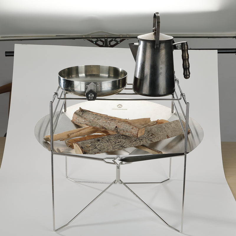 Laden Sie das Bild in Galerie -Viewer, SOLO-A3 Stainless Steel Folding Fire Pit
