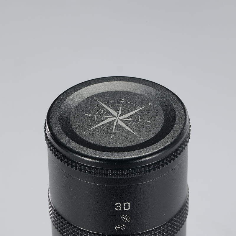 Load image into Gallery viewer, CC-51-BK Coffee Canister, 2-Stage CNC Cutting Duralumin, Black, Stainless Steel
