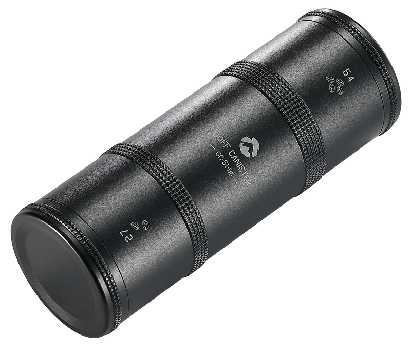 Load image into Gallery viewer, CC-51-BK Coffee Canister, 2-Stage CNC Cutting Duralumin, Black, Stainless Steel
