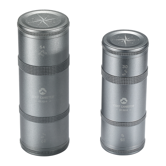 CC-51-H Premium Coffee Canister, 2-Stage CNC Cutting Duralumin