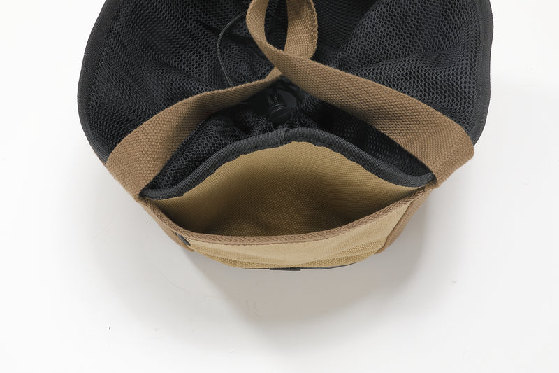 Load image into Gallery viewer, DO-27-BK Dutch Oven Bag for 8-inch Dutch Oven w/o Feet Canvas Extra Thick Round Cooking System Storage Bag Stock Pot Case
