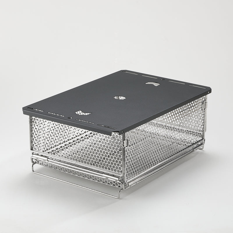 Laden Sie das Bild in Galerie -Viewer, CK-24BF Folding Hex Mesh Storage Basket IGT Camping Organizer Box
