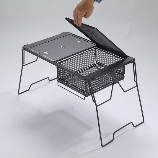 CK-24BF Folding Hex Mesh Storage Basket IGT Camping Organizer Box