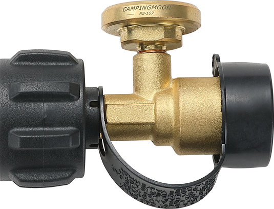PZ-107 QCC1 Gas Adapter with Pressure Gauge