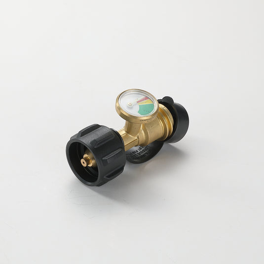 PZ-107 QCC1 Gas Adapter with Pressure Gauge