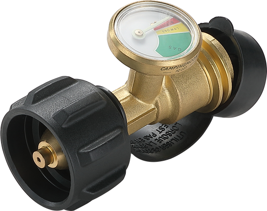 PZ-107 QCC1 Gas Adapter with Pressure Gauge