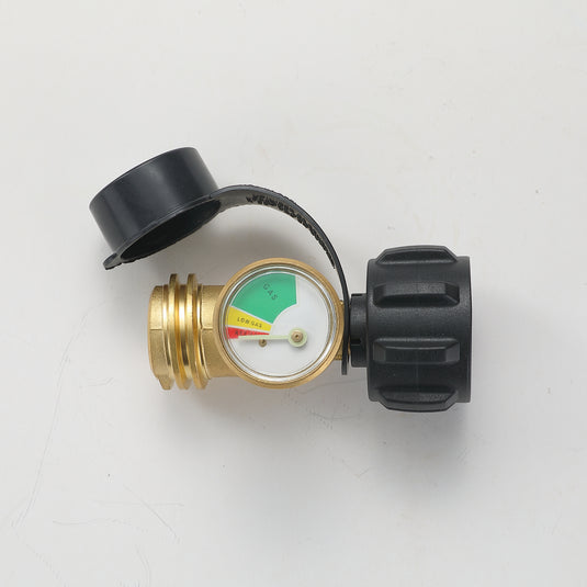 PZ-107 QCC1 Gas Adapter with Pressure Gauge