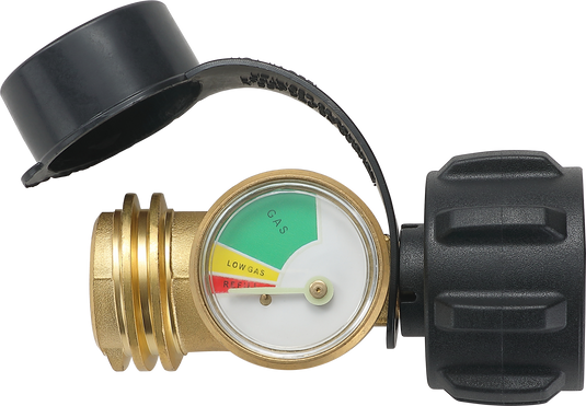 PZ-107 QCC1 Gas Adapter with Pressure Gauge