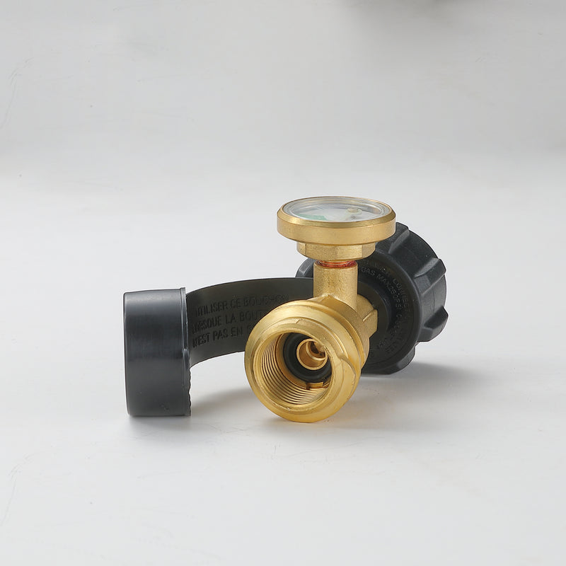 Cargue la imagen en el visor de la galería, PZ-107 QCC1 Gas Adapter with Pressure Gauge
