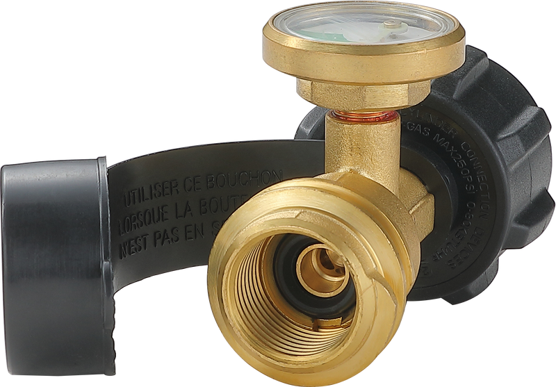 Cargue la imagen en el visor de la galería, PZ-107 QCC1 Gas Adapter with Pressure Gauge
