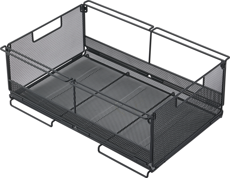Load image into Gallery viewer, CK-51BK Folding Metal Storage Box | 2-Unit Diamond Mesh Collapsible Storage Crate
