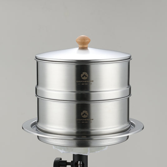 S363 Stainless Steel Camping Steamer Set
