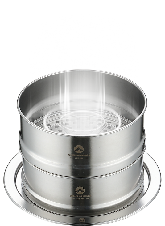 S363 Stainless Steel Camping Steamer Set
