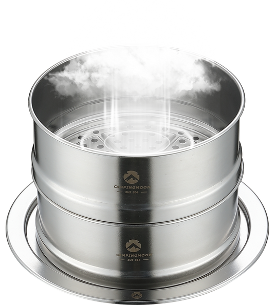 S363 Stainless Steel Camping Steamer Set