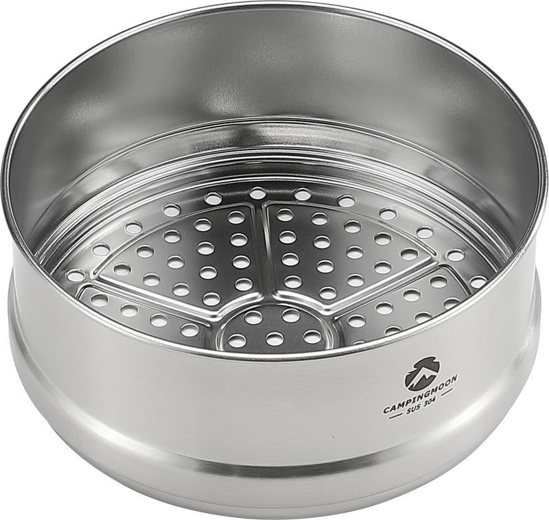 Laden Sie das Bild in Galerie -Viewer, S363 Stainless Steel Camping Steamer Set
