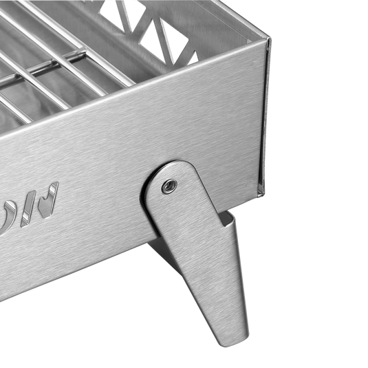 MT-6-LT Portable Small Charcoal Grill Fire Pit, Stainless Steel, Outdoor Cooking