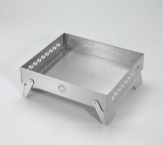 MT-6-LT Portable Small Charcoal Grill Fire Pit, Stainless Steel, Outdoor Cooking