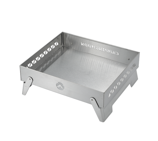 MT-6-LT Portable Small Charcoal Grill Fire Pit, Stainless Steel, Outdoor Cooking