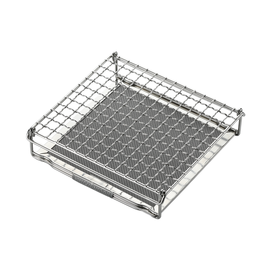 US-1615 Stainless Steel Camping Toaster, Gas Stove Bread Toaster with Mesh Fork