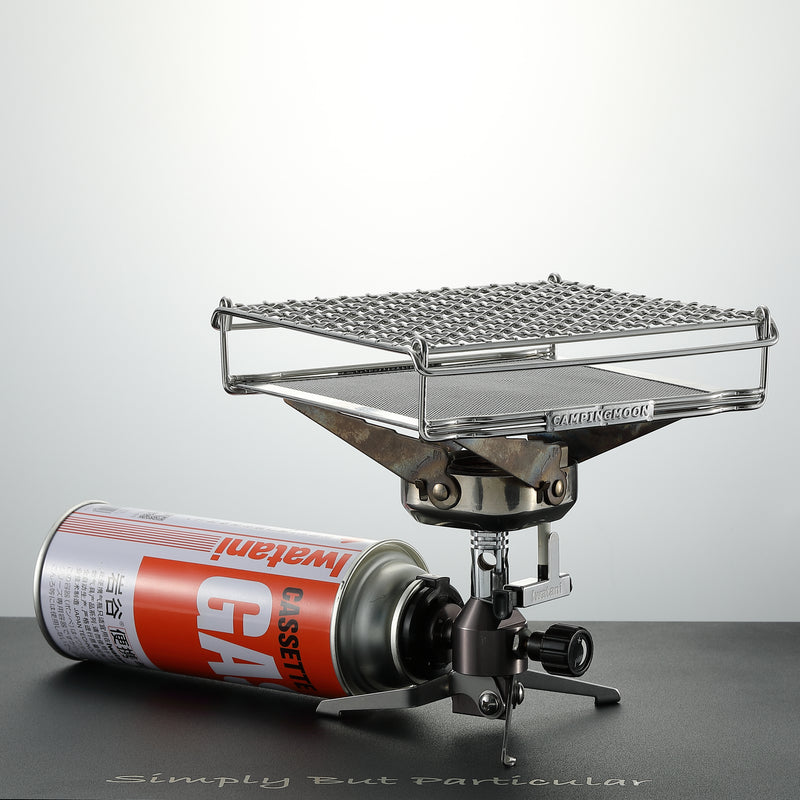 Load image into Gallery viewer, US-1615 Stainless Steel Camping Toaster, Gas Stove Bread Toaster with Mesh Fork
