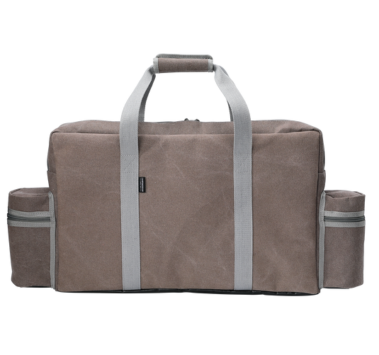 CM-B Camping Stove Carry Case for Coleman 2-burner Stove Canvas Pockets for Gas Fuel
