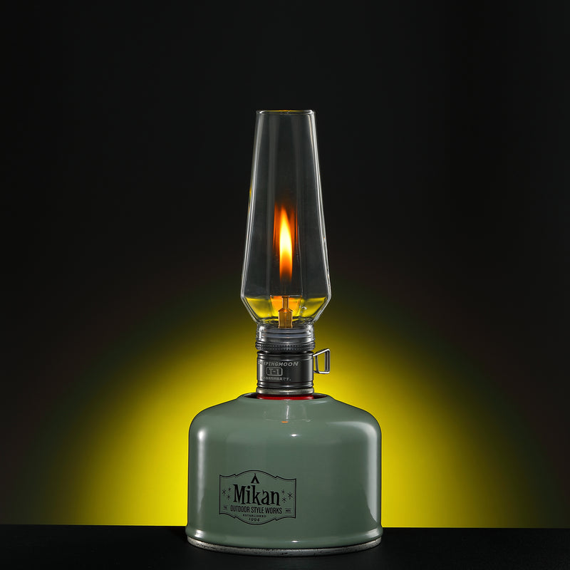 Load image into Gallery viewer, T-1 Camping Gas Lantern with Wooden Lantern Case
