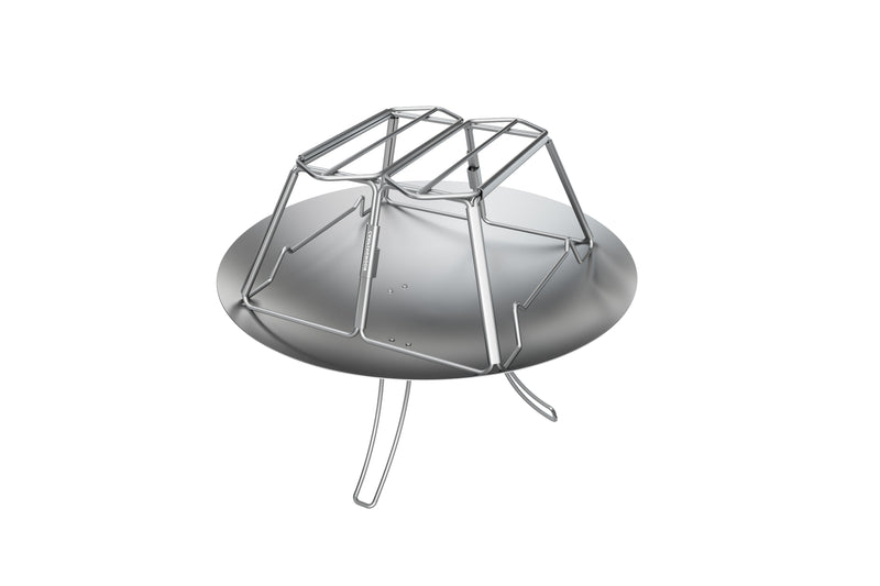 Load image into Gallery viewer, MT-2-ST Collapsible Stainless Steel Campfire Cooking Stand Trivet for Outdoor Camping
