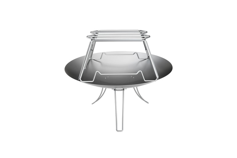 Load image into Gallery viewer, MT-2-ST Collapsible Stainless Steel Campfire Cooking Stand Trivet for Outdoor Camping
