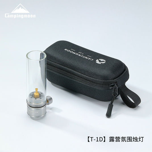 T-1D Camping Gas Lantern, Aluminium Glass Gas Candle